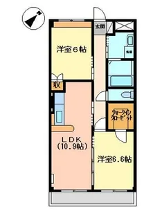 ニコ泉【105号室】の間取り