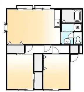 サンビレッジ21 B【201号室】の間取り