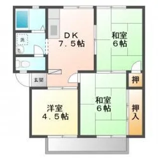 ファミール泉 B【202号室】の間取り
