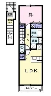 アストラル【204号室】の間取り