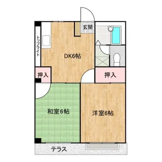 エルディム希望【102号室】の間取り