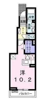ル ノアⅡ【103号室】の間取り