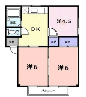 シティハイツ静風【202号室】の間取り