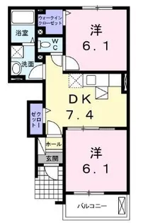 サンリットK【102号室】の間取り