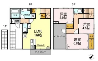 セジュールさくら【202号室】の間取り