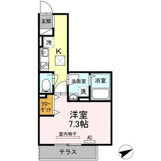 アリエッタ川口【101号室】の間取り