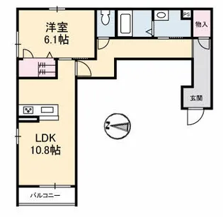グランベレオ今津【302号室】の間取り