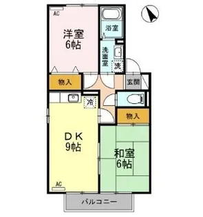2DKの間取り画像