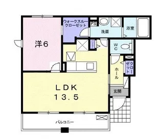 カープⅠ【101号室】の間取り