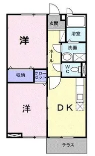 つきみそう【103号室】の間取り