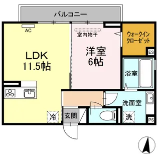 セント・ローレンス【301号室】の間取り
