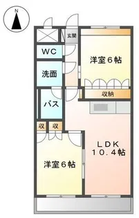 エクセレント【102号室】の間取り