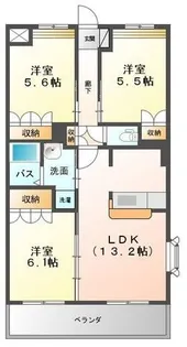 サンガーデン曙【0201号室】の間取り