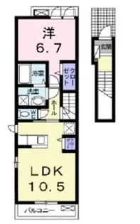 ガーデンハウス曙【202号室】の間取り