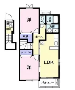 ヴィラマルガリーダ【201号室】の間取り