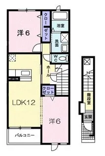 グラース メゾン【203号室】の間取り