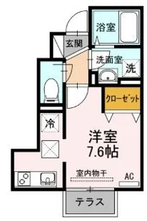 NAO A棟【101号室】の間取り