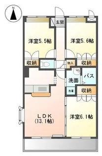 カサルビア【205号室】の間取り