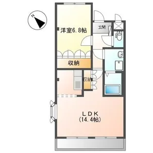 アンセスター【105号室】の間取り