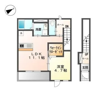 ラディア【203号室】の間取り