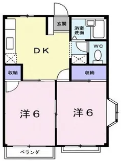 エルディム千田A【101号室】の間取り