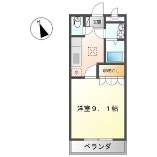 コンフォール【202号室】の間取り