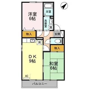 シャトレー21 A棟【201号室】の間取り