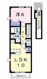 ステイブル備後A【203号室】の間取り