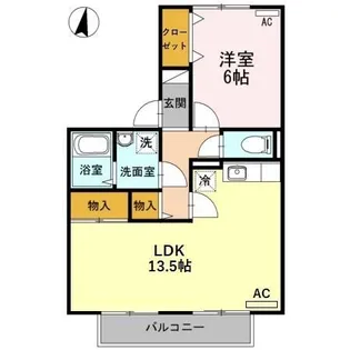セジュールシマダ C棟【101号室】の間取り
