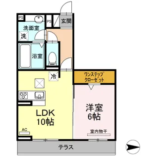 D-グレイスA【105号室】の間取り