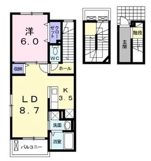 パステル【303号室】の間取り