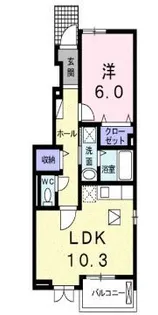 レジデンス穂垣【101号室】の間取り