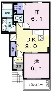 シエル ブル【103号室】の間取り