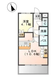 フィグトゥリーK【107号室】の間取り