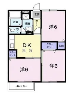 ジョイフルにしむらA【201号室】の間取り