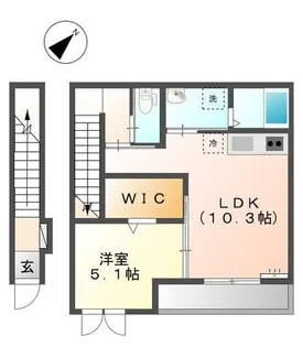 コリーナピアッタ【210号室】の間取り