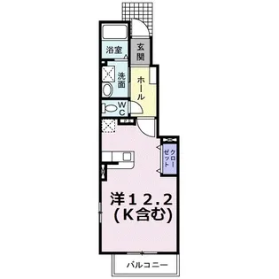 リヴィエールA【105号室】の間取り