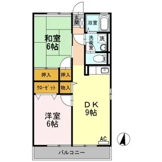 サンヴェール B棟【204号室】の間取り