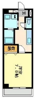 モンテソレイユ冨田【201号室】の間取り