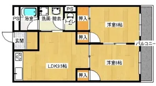 サン・オーレ東福山【402号室】の間取り