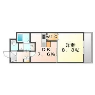 フラットリア春日【504号室】の間取り