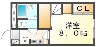 レオパレスFAIRWIND【201号室】の間取り