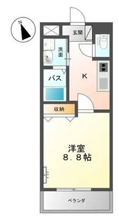 アルファルドⅢ【102号室】の間取り