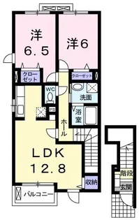 エヴァーグリーンA【201号室】の間取り