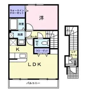ミニヨン【202号室】の間取り