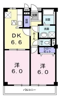 シャングリラM【202号室】の間取り