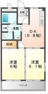 サニープレイス【301号室】の間取り