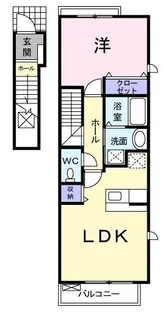 クオーレ B【201号室】の間取り