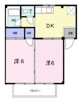 シティハイツ加茂B【201号室】の間取り