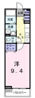 シャルトルーズA【203号室】の間取り